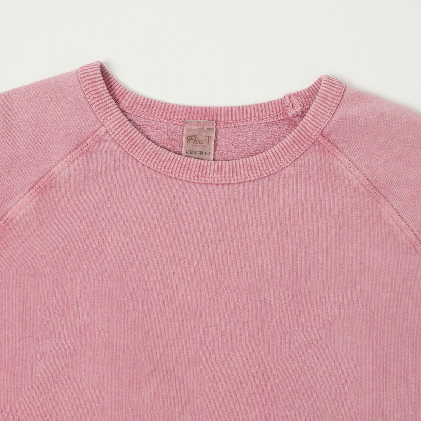 Flea-T 1950s Raglan Sleeve Sweatshirt - Pink