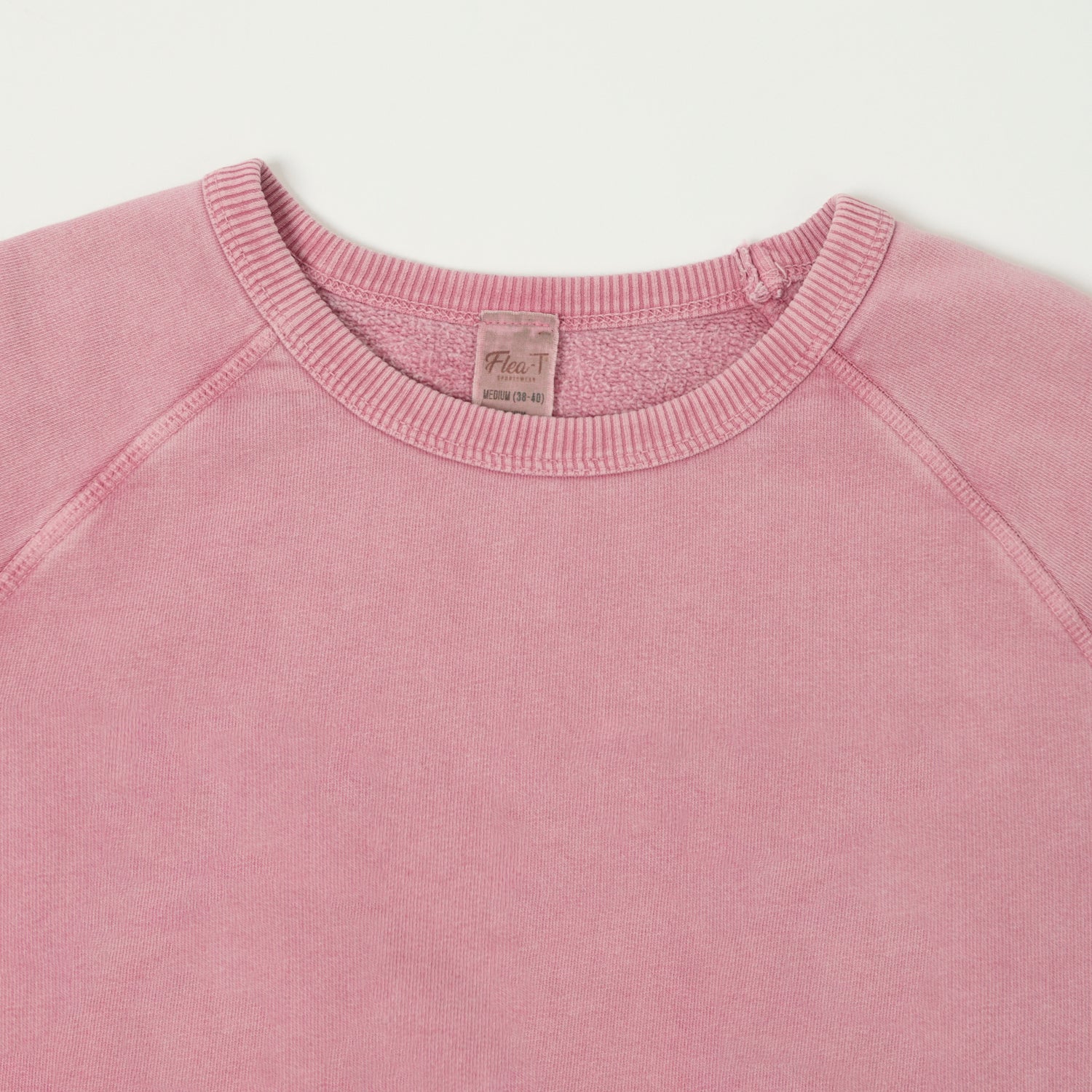 Flea-T 1950s Raglan Sleeve Sweatshirt - Pink