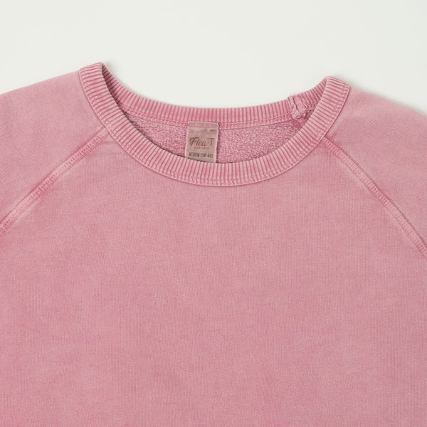 Flea-T 1950s Raglan Plain Sweatshirt - Pink