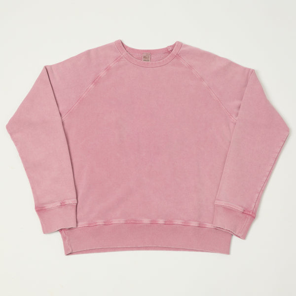 Flea-T 1950s Raglan Plain Sweatshirt - Pink