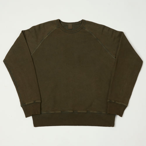 Flea-T 1950s Raglan Sleeve Sweatshirt - Brown