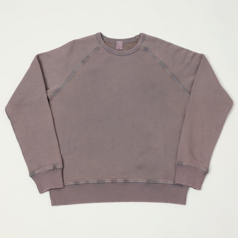 Flea-T 1950s Raglan Plain Sweatshirt - Navy