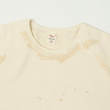 Flea-T 1950s Raglan 'Vintage' Sweatshirt - White