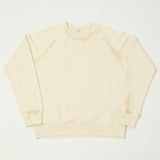 Flea-T 1950s Raglan 'Vintage' Sweatshirt - White