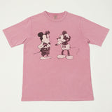 Flea-T 1950s 'Mickey Evolution'' Short Sleeve T-Shirt - Pink