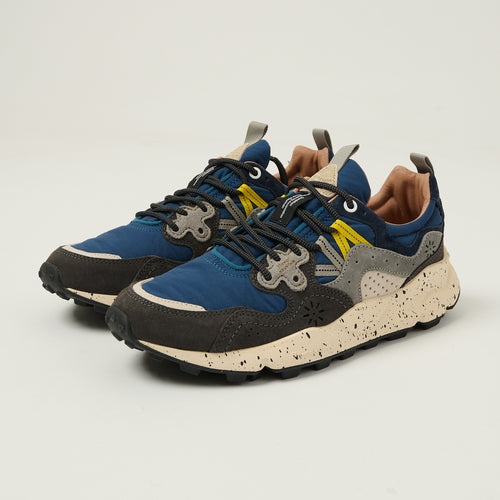 Flower Mountain Yamano 3 Suede/Nylon Sneaker - Grey/Navy