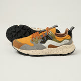 Flower Mountain Yamano 3 Suede/Nylon Sneaker - Warm Brown/Mustard