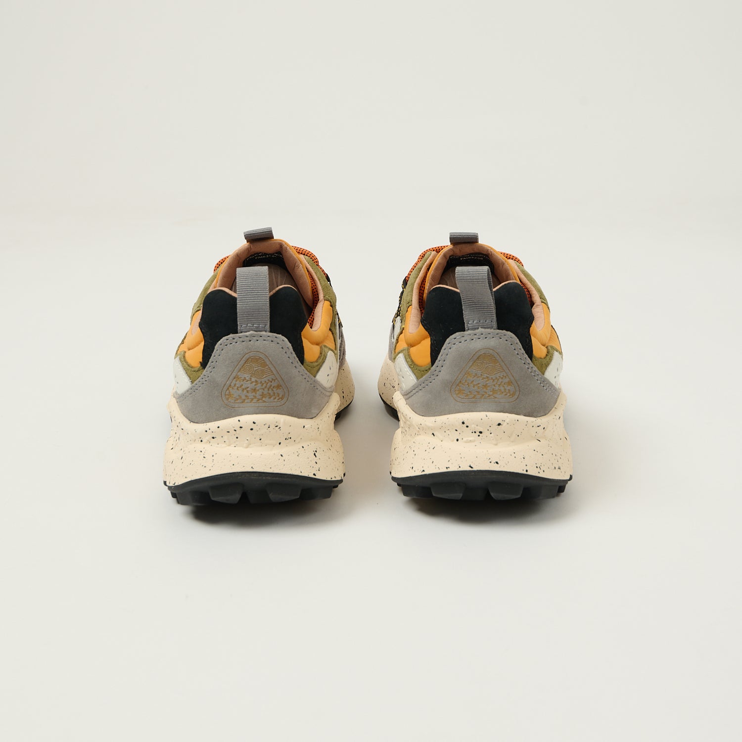 Flower Mountain Yamano 3 Suede/Nylon Sneaker - Warm Brown/Mustard