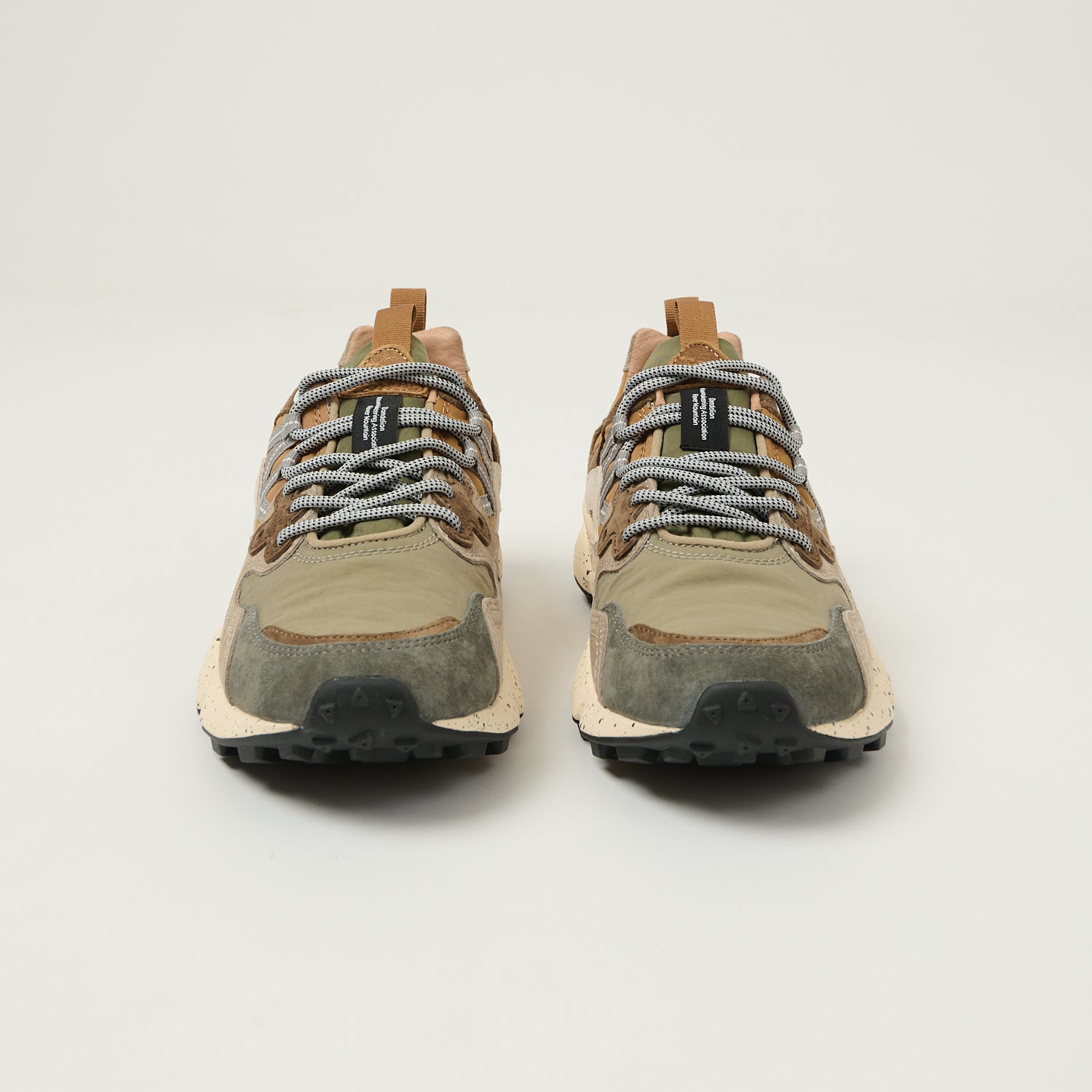 Flower Mountain Yamano 3 Suede/Nylon Sneaker - Warm Brown/Mustard