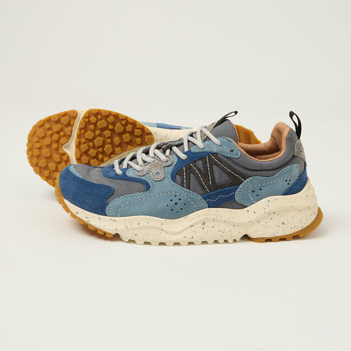 Flower Mountain Solin Suede/Nylon Sneaker - Bluette/Grey/Light Blue