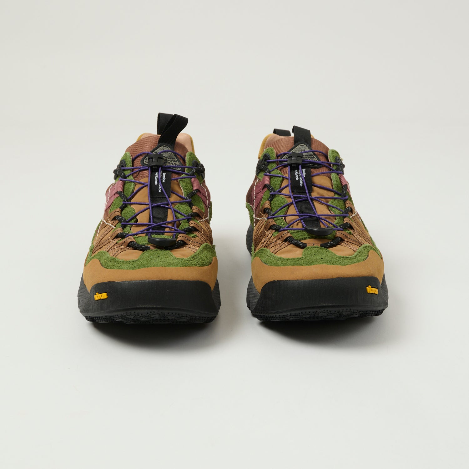 2脚　新品　GARAWARU OLD MOUNTAIN×DEVISE WORKS Flower Mountain Iwano 2 Man 'Suede/Nylon Sneaker - Taupe/Kaky/Rust