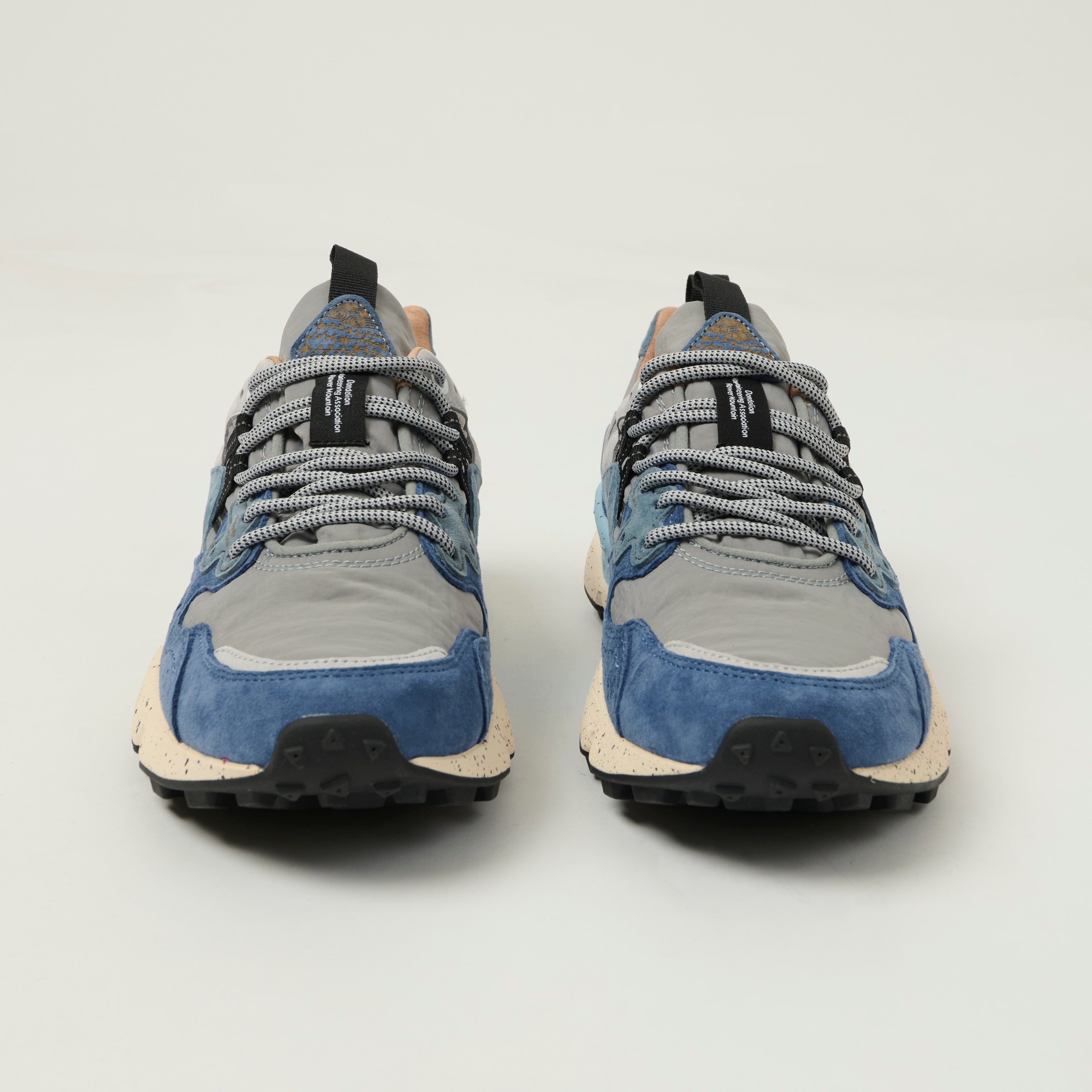 Flower Mountain Yamano 3 Suede/Nylon Sneaker - Light Blue/Deep Petrol/Stone