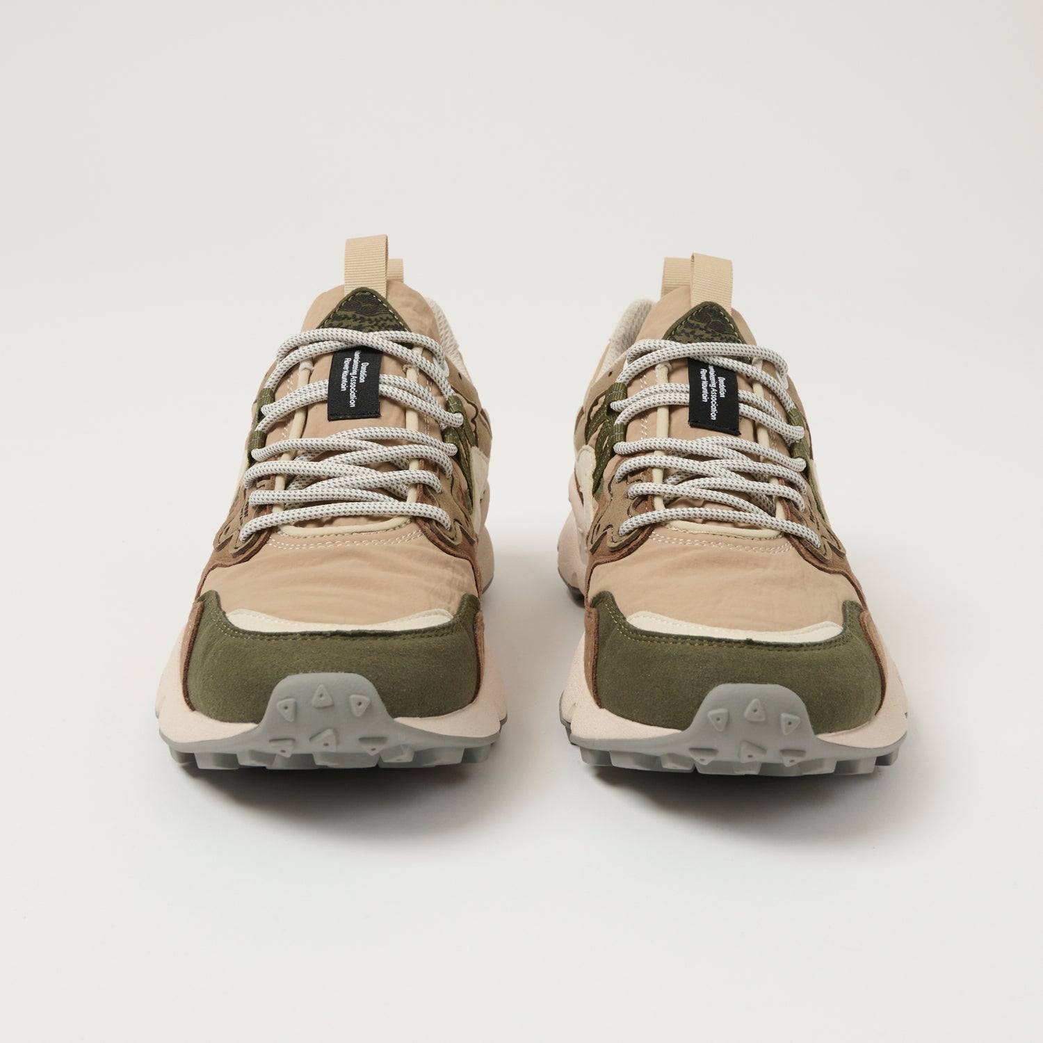 Flower Mountain Yamano 3 'Kaiso' Eco Suede Sneaker - Dark Grey/Sand