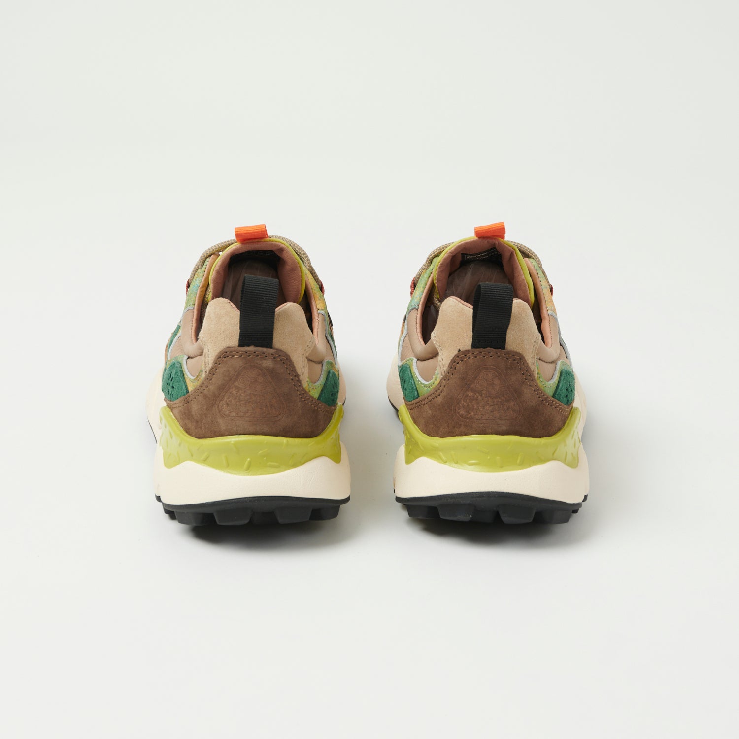 Flower Mountain Yamano 3 Suede/Nylon Sneaker - Brown-Green/Pastel