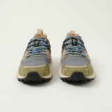 Flower Mountain Yamano 3 Man Suede/Nylon Sneaker -Military/Grey/Light Brown