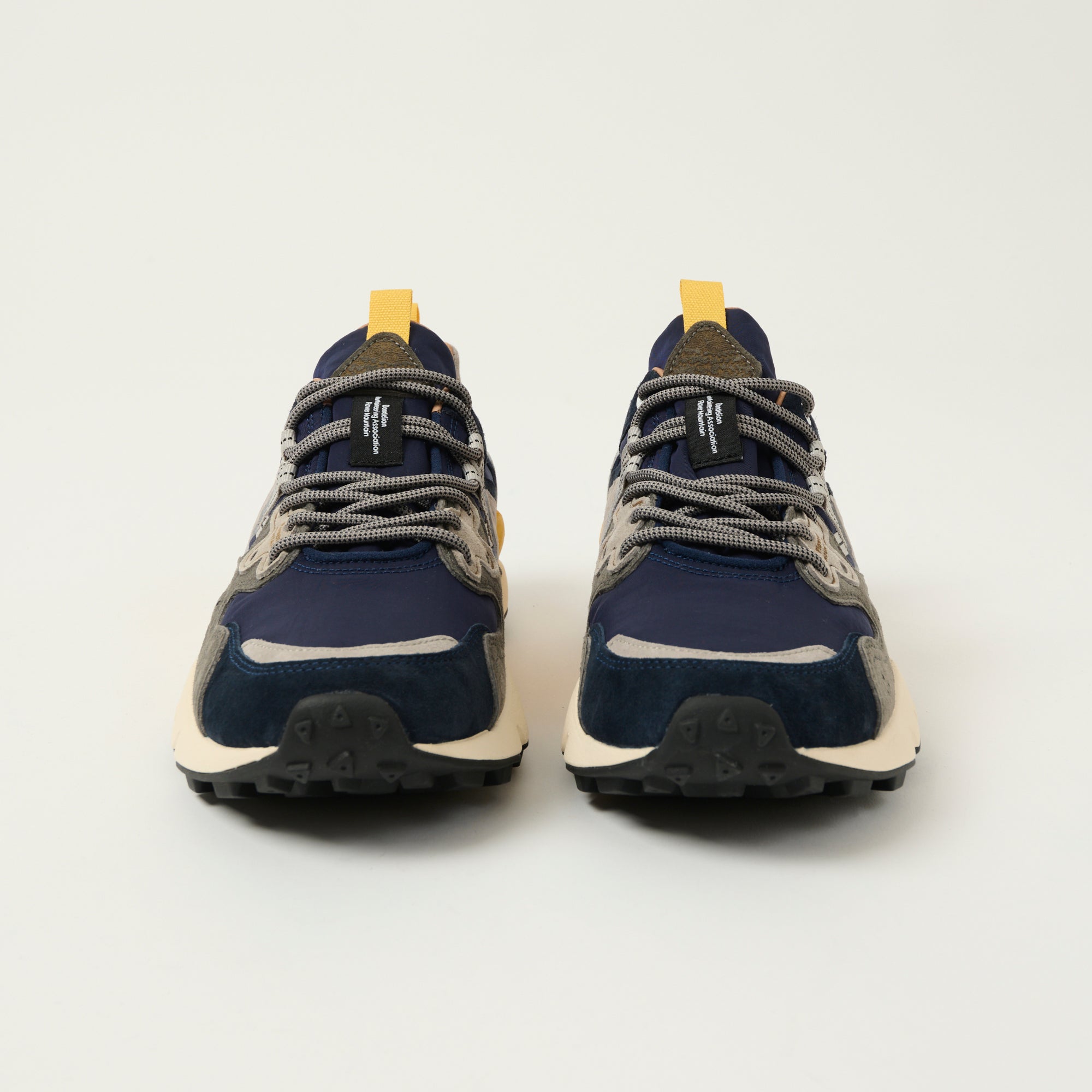 Flower Mountain Yamano 3 Man Suede/Nylon Sneaker - Navy/Blue/Grey