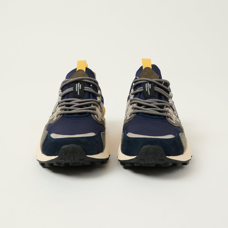 Flower Mountain Yamano 3 Man Suede/Nylon Sneaker -Navy/Blue/Grey