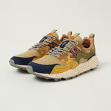 Flower Mountain Yamano 3 Man Suede/Nylon Sneaker -Navy/Cream