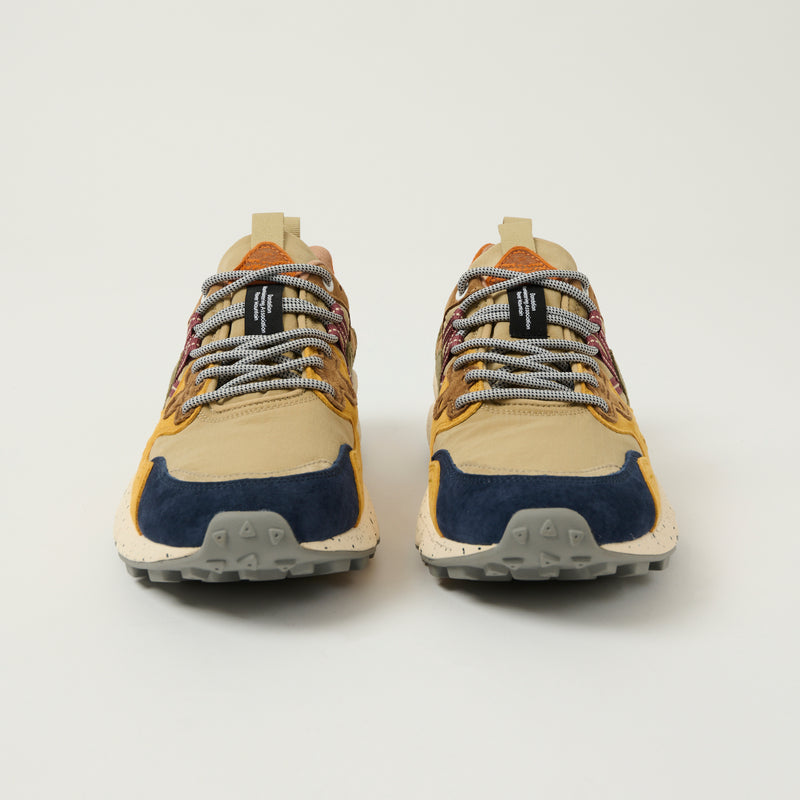 Flower Mountain Yamano 3 Man Suede/Nylon Sneaker -Navy/Cream