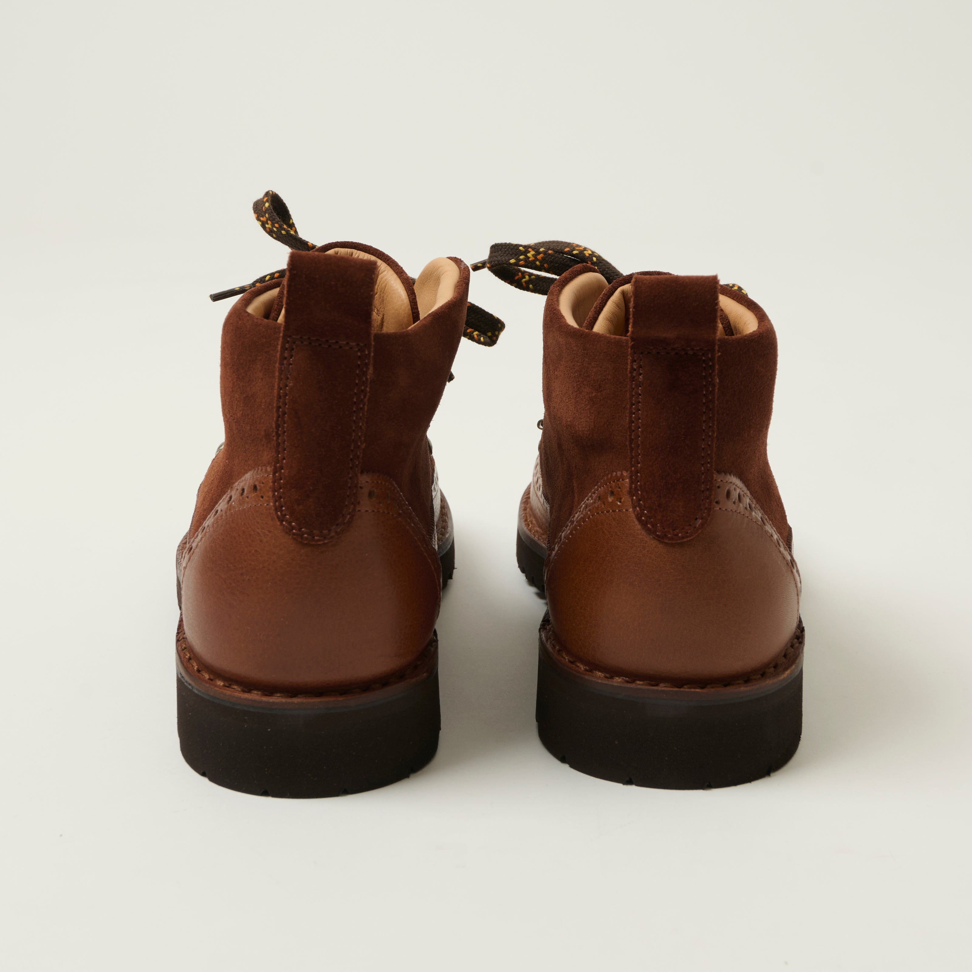 Fracap Magnifico M130 Wing Tip Suede Boots - Brown