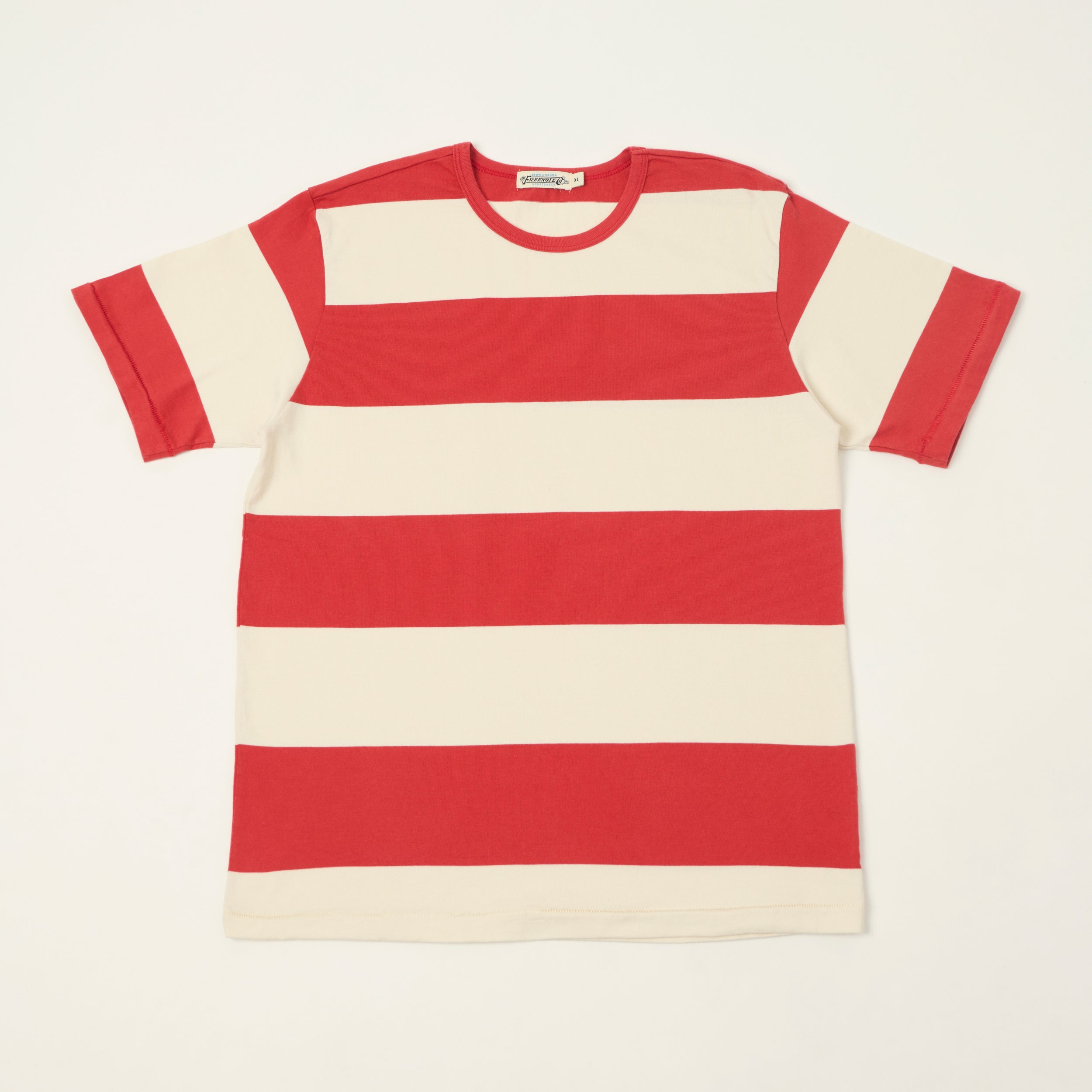 Freenote Cloth 'Mooch' Striped T-Shirt - White/Red