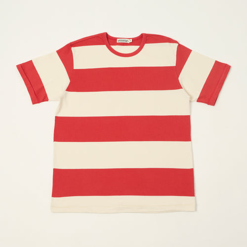 Freenote Cloth 'Mooch' Striped T-Shirt - White/Red