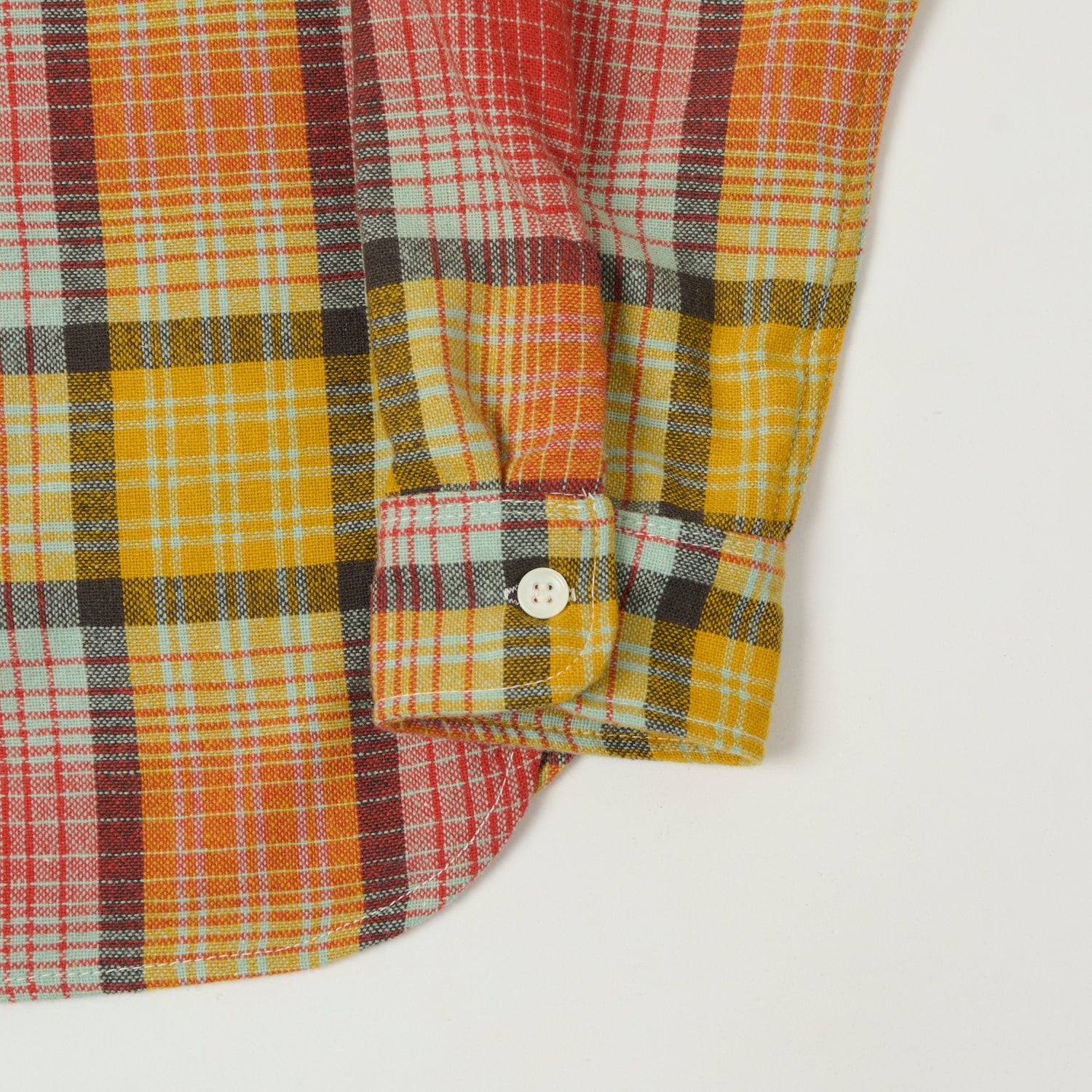 Freenote Cloth 'Benson' Palomar Wool Plaid Shirt - Yellow