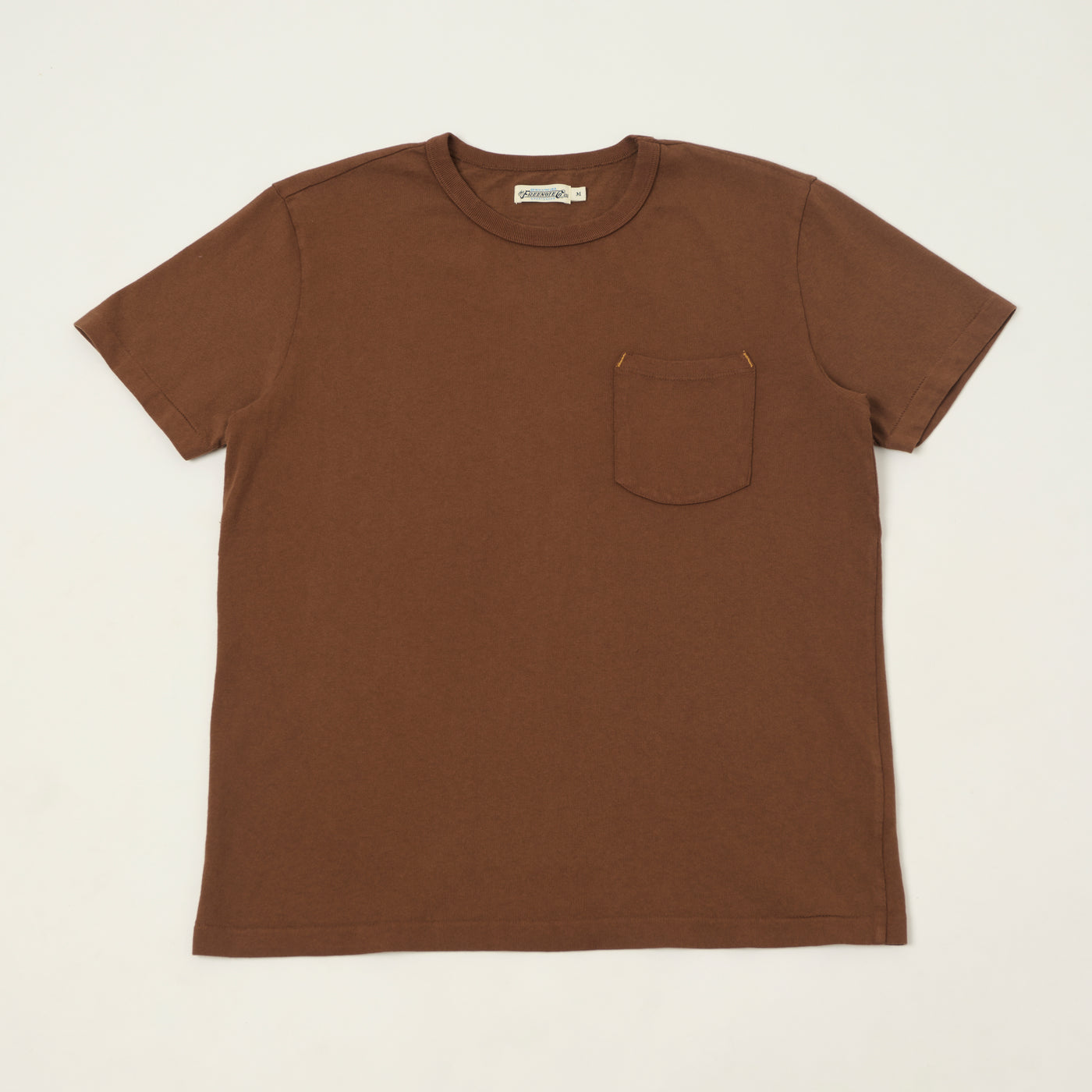 Freenote Cloth 13oz Pocket T-Shirt - Chocolate