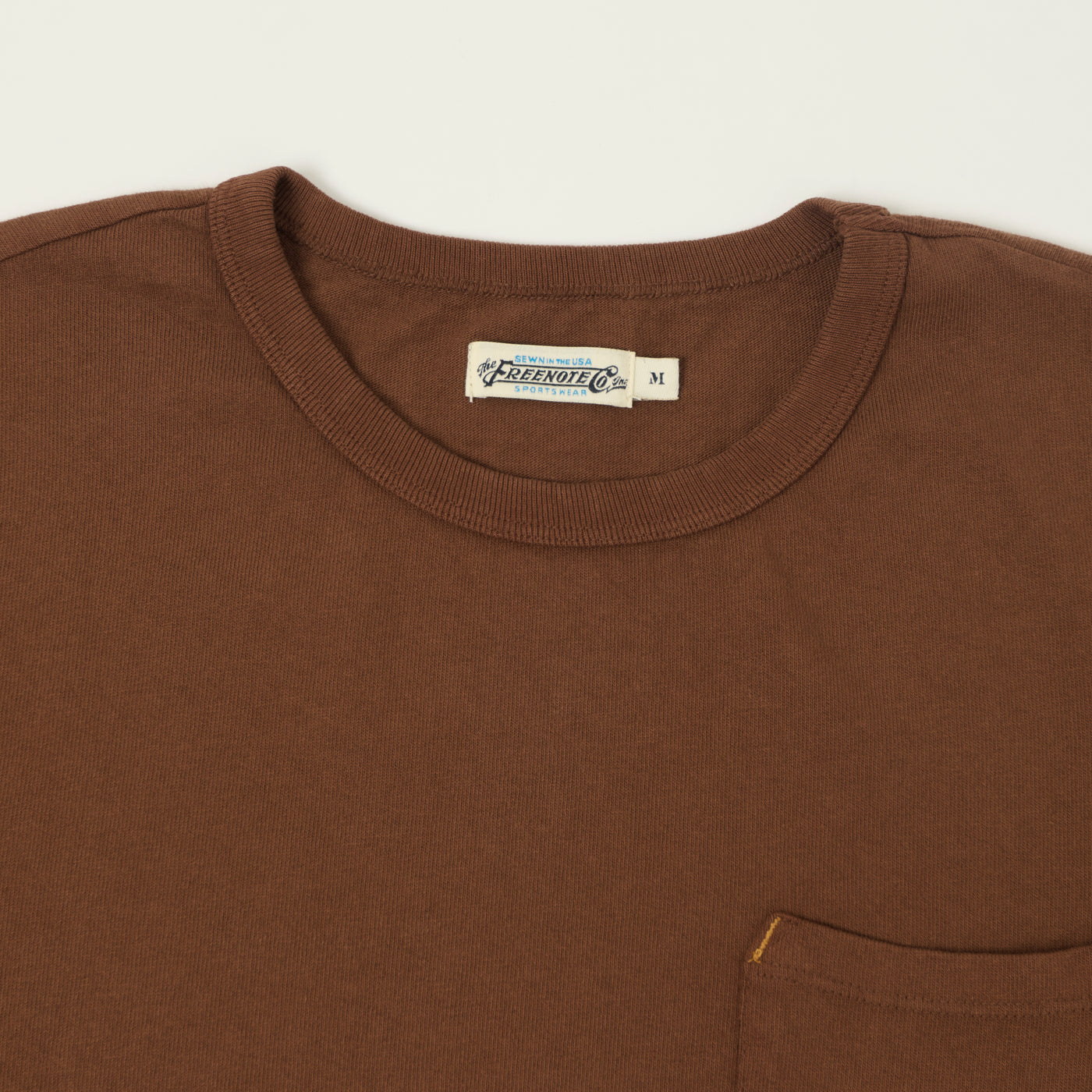 Freenote Cloth 13oz Pocket T-Shirt - Chocolate