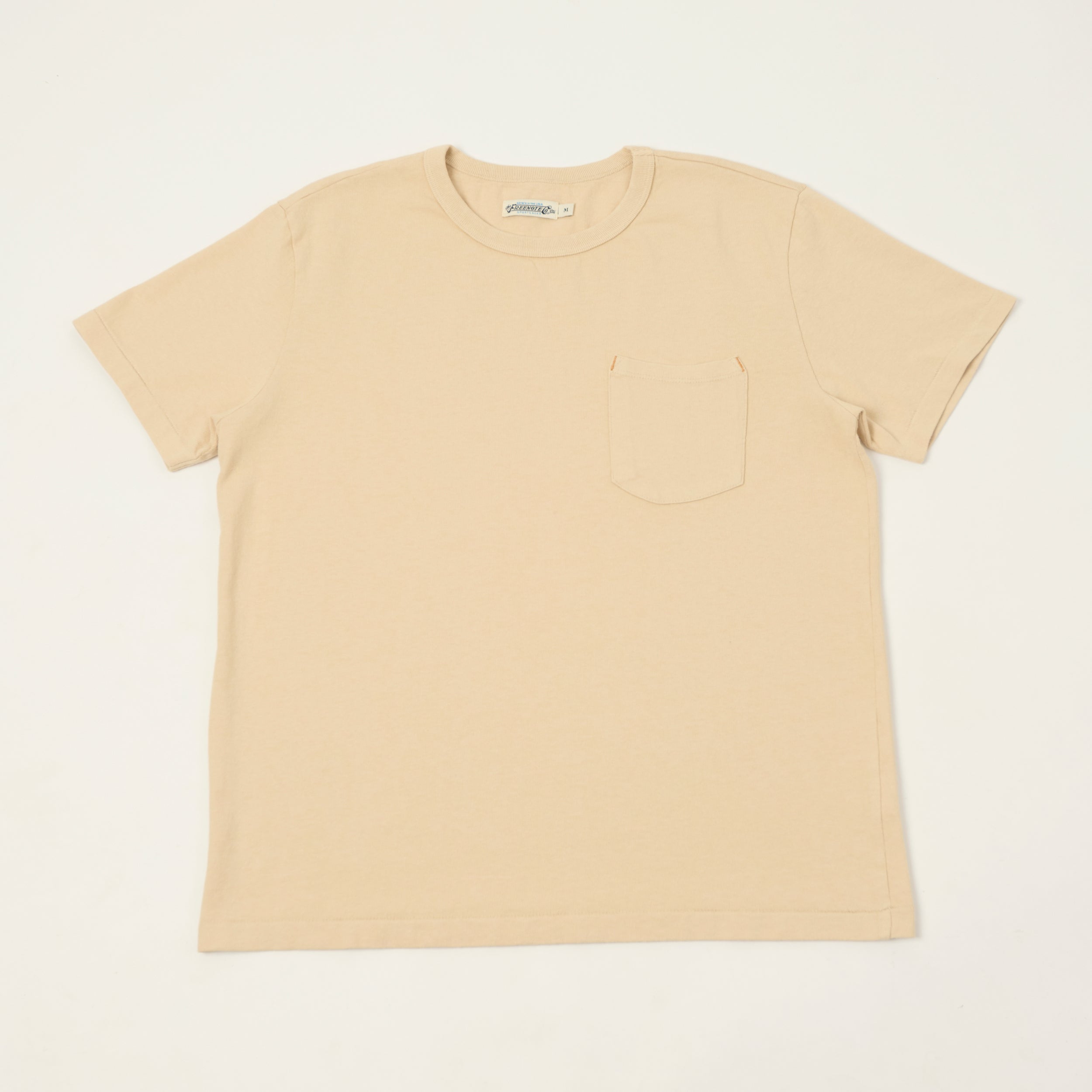 Freenote Cloth 13oz Pocket T-Shirt - Cream