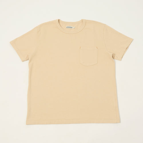 Freenote Cloth 13oz Pocket T-Shirt - Cream