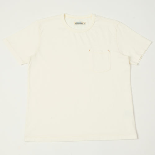 Freenote Cloth Heavyweight 13oz Pocket T-Shirt - White