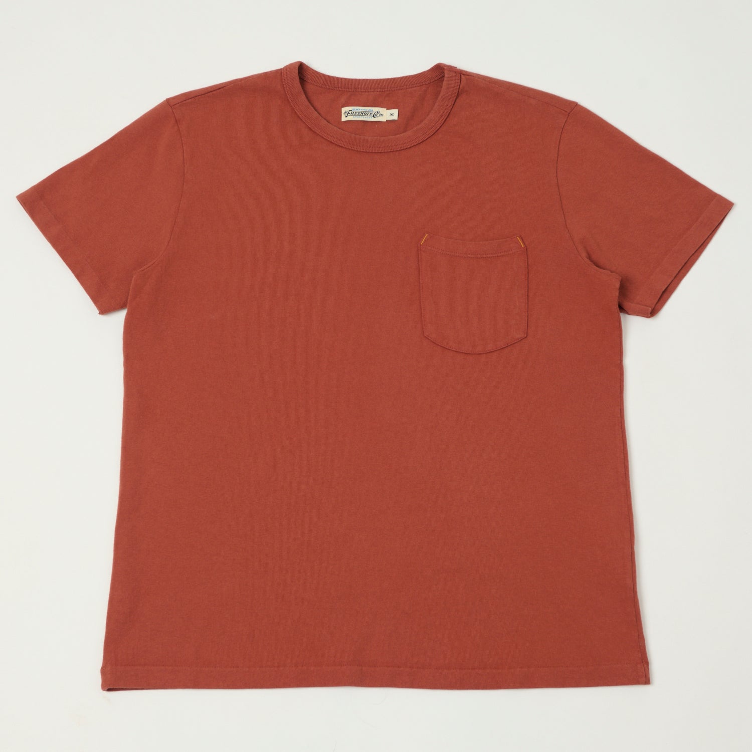 Freenote Cloth Heavyweight 13oz Pocket T-Shirt - Rust