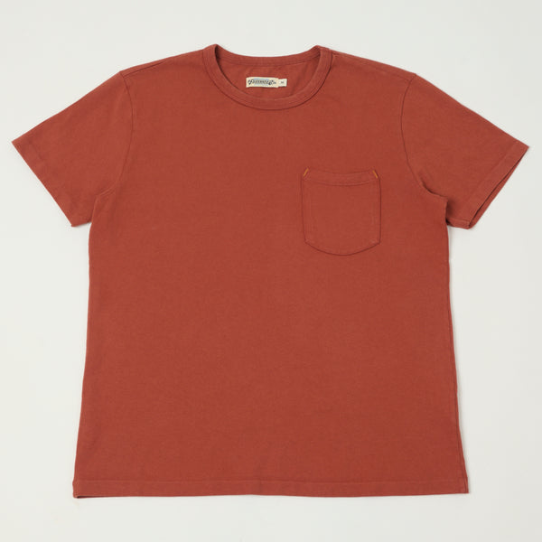 Freenote Cloth 13oz Pocket T-Shirt - Rust