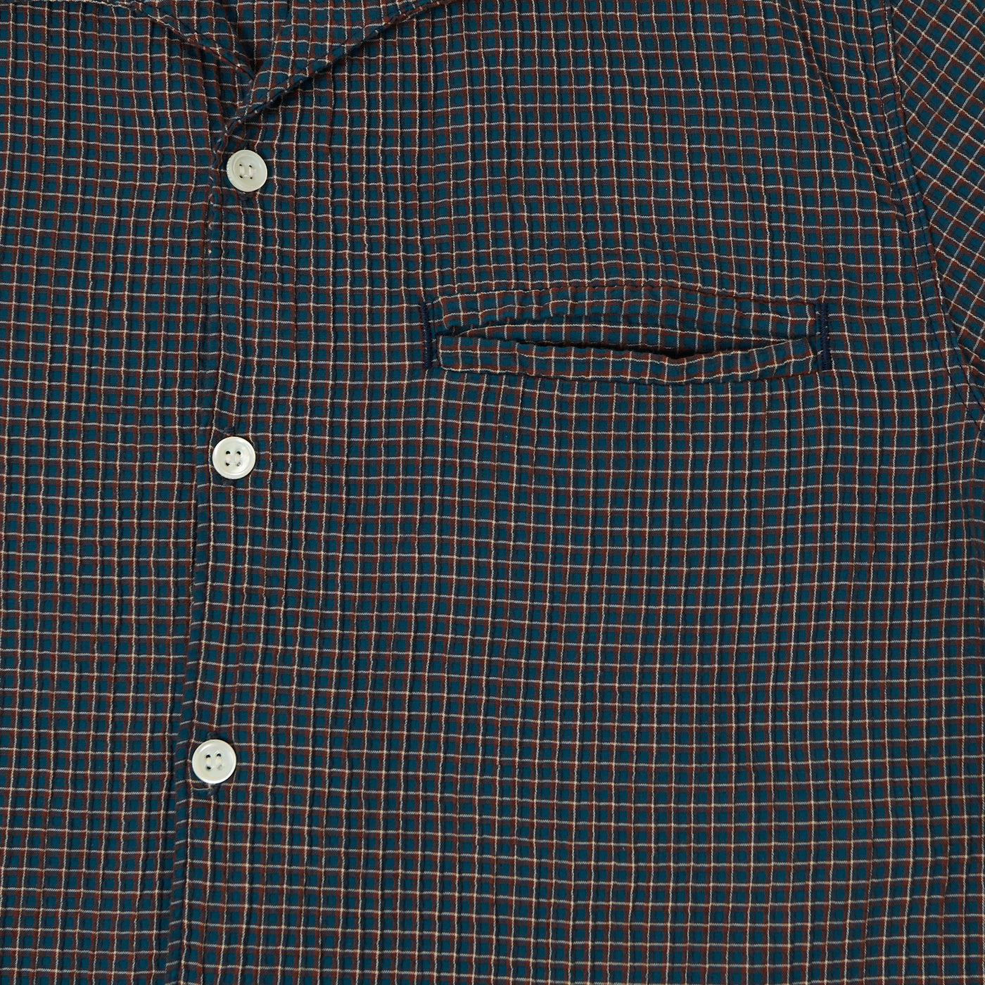 【KOOLOSET】Seersucker combat pocket check shirt Mingos – Stretch Seersucker Short Sleeve Shirt