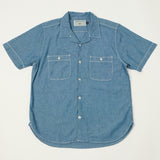 Freenote Cloth Dayton S/S Chambray Shirt - Blue