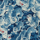 Freenote Cloth 'Hawaiian Tiger' S/S Shirt - Ice Blue