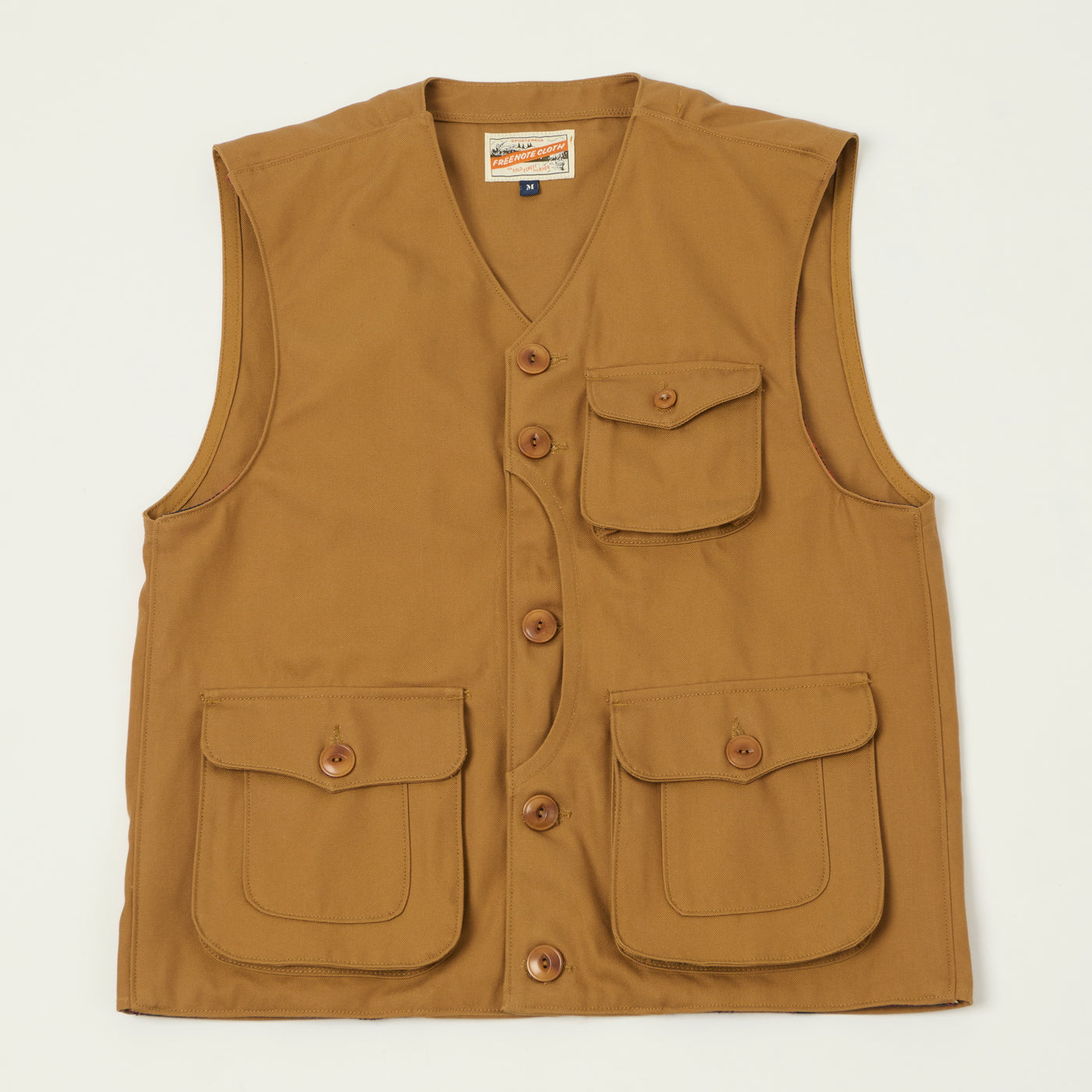 Freenote Cloth 'Keynot' Duck Canvas Hunting Vest - Brown