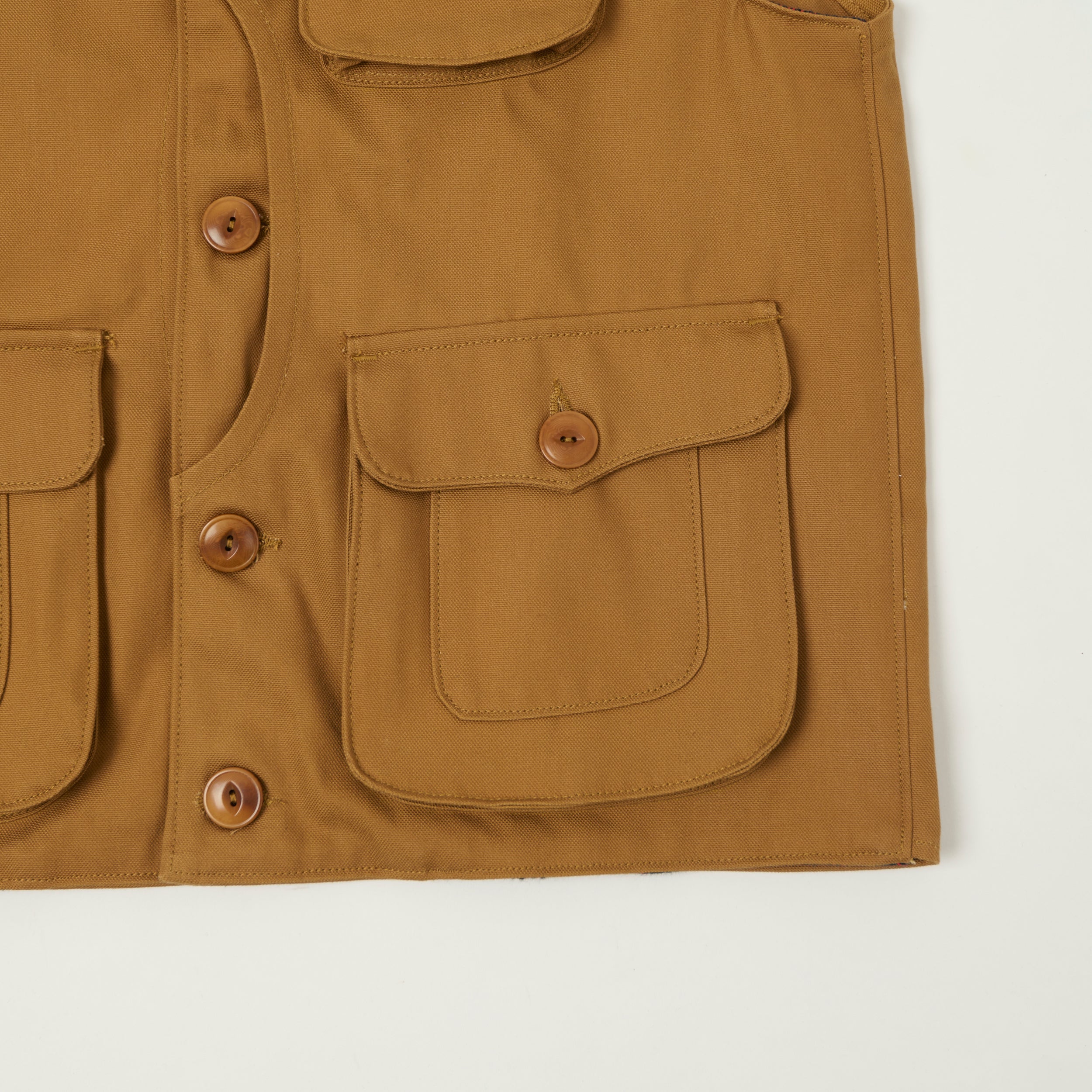 Freenote Cloth 'Keynot' Duck Canvas Hunting Vest - Brown