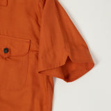 Freenote Cloth 'Jove' S/S Shirt - Orange