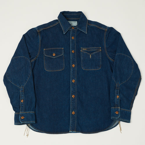 Freenote Cloth 'Lambert' 8oz Denim Work Shirt - Stone Washed