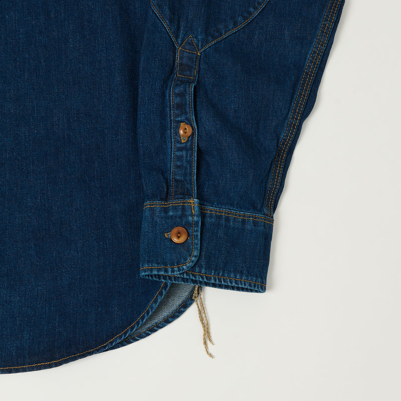 Freenote Cloth 'Lambert' 8oz Denim Shirt - Stone Washed