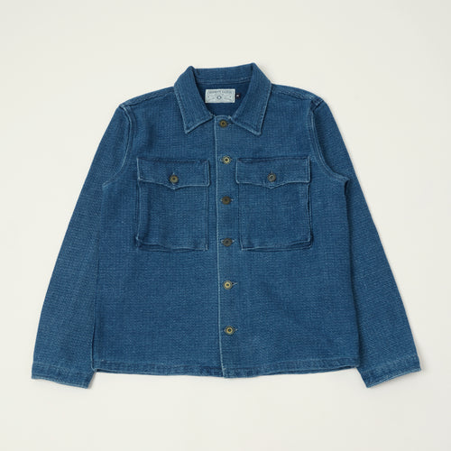 Freenote Cloth 'Midway' Indigo Sashiko Jacket - Two Year Wash