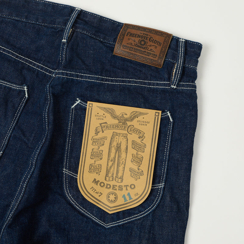 Freenote Cloth Modesto 11oz Memphis Blue Denim - Indigo