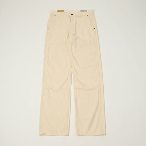 Freenote Cloth 'Ortega' 13oz Herringbone Trousers - Natural