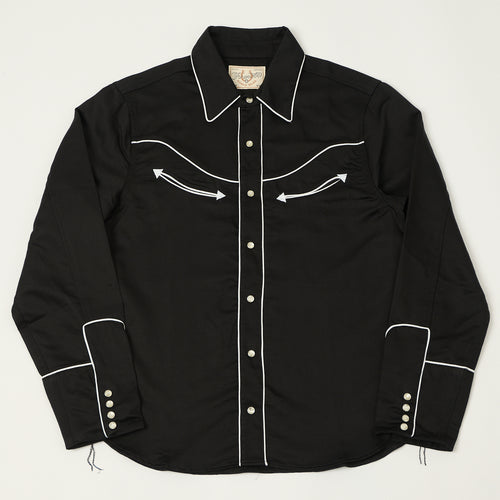 Freenote Cloth 'Rambler Honky Tonk' Western Shirt - Black