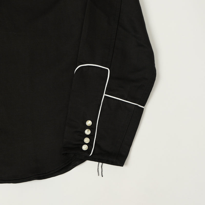 Freenote Cloth Rambler 'Honky Tonk' Western Shirt - Black