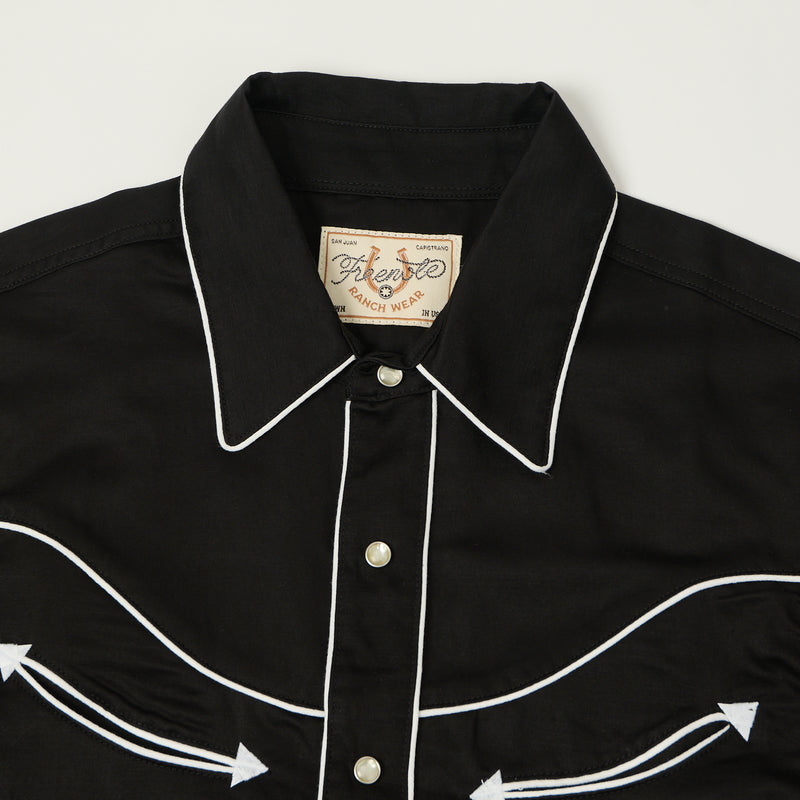 Freenote Cloth Rambler 'Honky Tonk' Western Shirt - Black