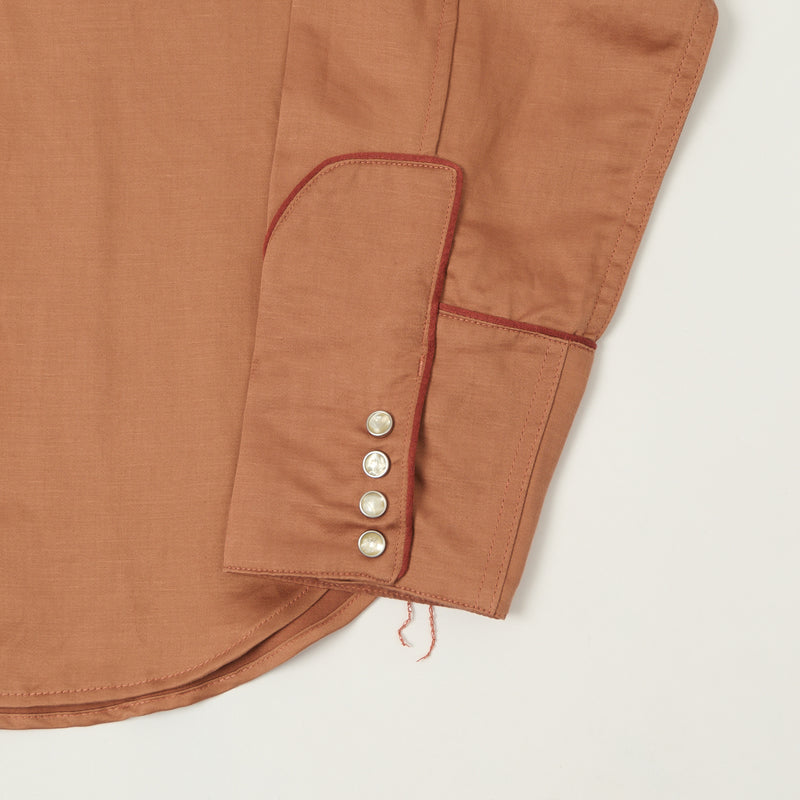 Freenote Cloth Rambler 'Honky Tonk' Western Shirt - Terracotta