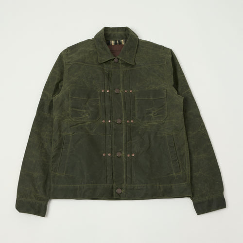 Freenote Cloth 'Riders' Waxed Canvas Jacket - Olive